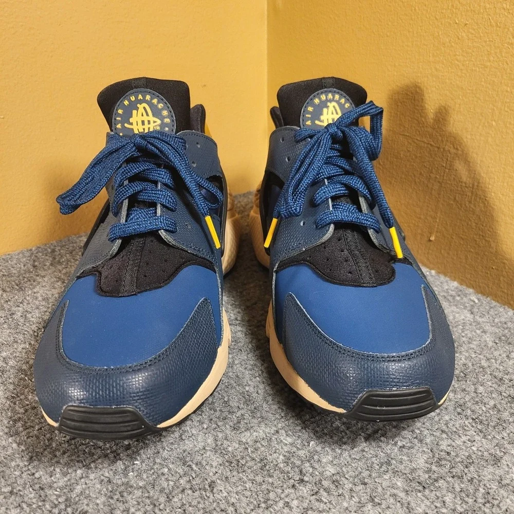 Nike Air Huarache Premium Armory Navy Blue Men's Shoes Size 11.5 DZ4852-001